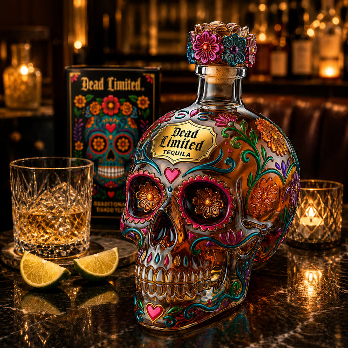 🔥🍷Limited edition Day of the Dead tequila bottle🎁