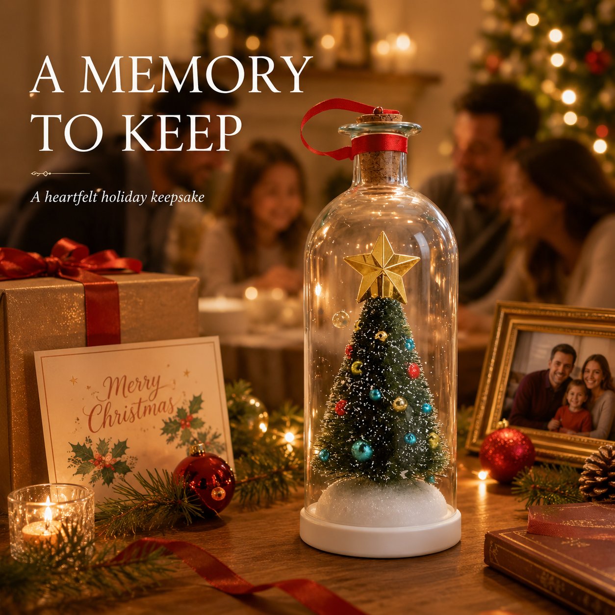 🎁Last Day 50% OFF🔥Mr. Christmas Christmas Tree Message In A Bottle