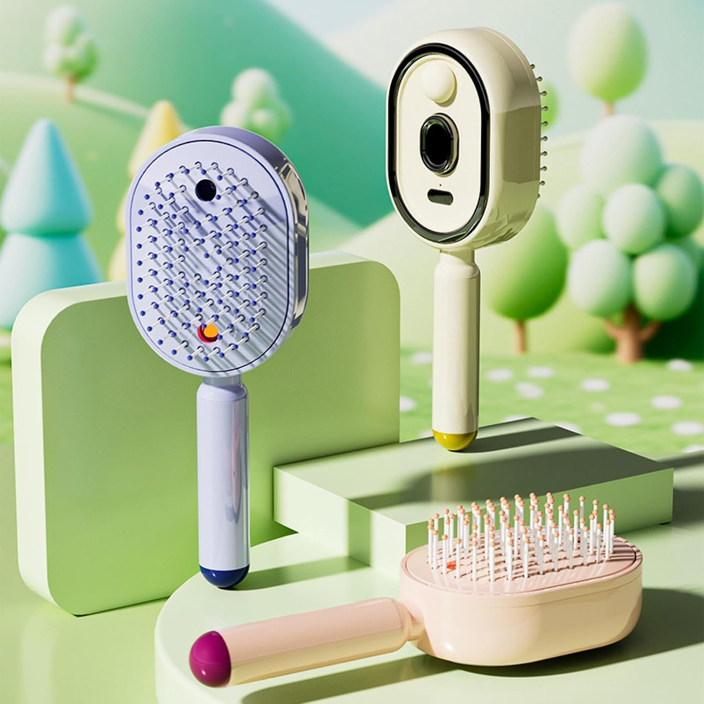 Electric Spray Air Cushion Massage Hair Comb – Anti-Tangle & Essential Oil Mist Brush🌈
