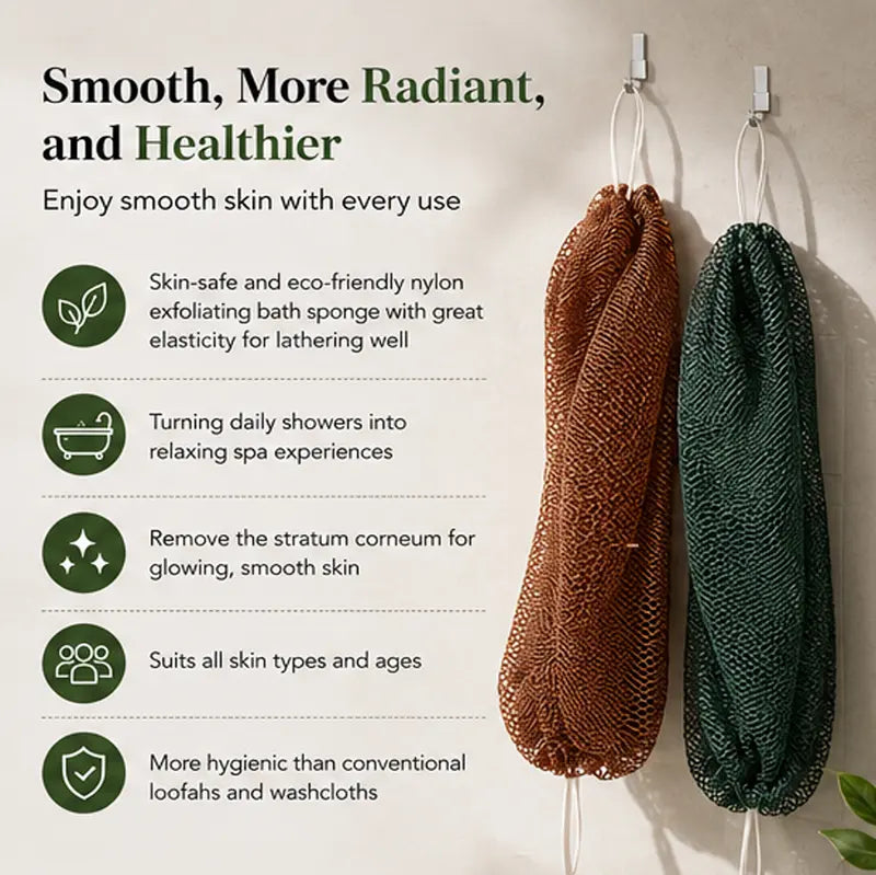 3 - PACK African exfoliating net Sponge