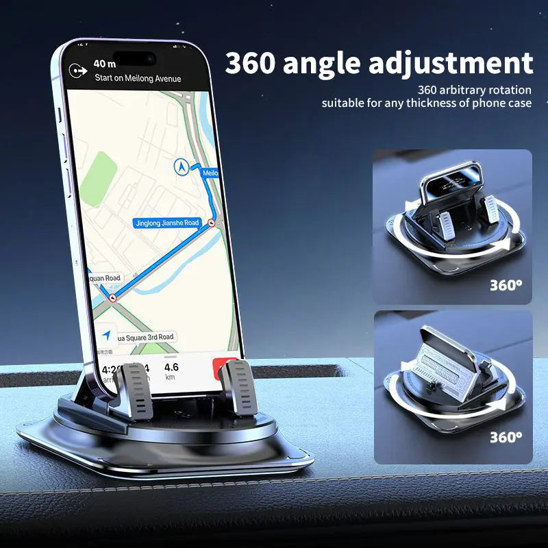 360° Rotating Car Phone Holder – Strong Suction Mount for iPhone & Android