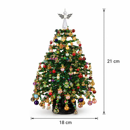 🎄 DIY Beaded Christmas Tree Craft Kit - Tabletop Holiday Decoration✨