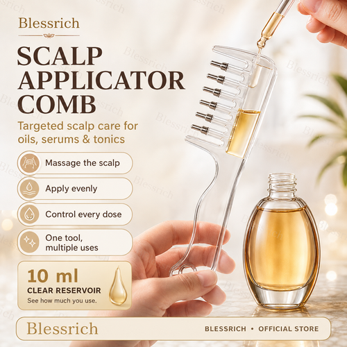 💧 Scalp Serum Applicator Comb – Refillable Oil Applicator