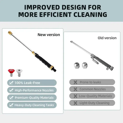 🔥[5𝟎% 𝐎𝐅𝐅 𝐋𝐀𝐒𝐓 𝐓𝐇𝐑𝐄𝐄 𝐃𝐀𝐘𝐒]Jet Nozzle Power Washer for Garden Hose, Includes 2 High-Pressure Nozzles and Quick Connectors | Hydro Jet High Pressure Washer Tools for Car Wash, Patio, Driveway & Outdoor Cleaning-JKL