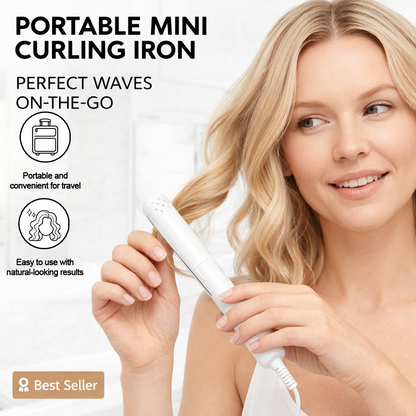 🎁 2-in-1 Mini Curling Iron
