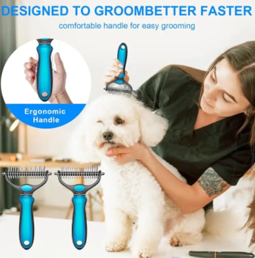 ⏰LAST DAY $20 OFF - 🐱🐕Pet Grooming Tool, Universal Detangling Comb for Dogs