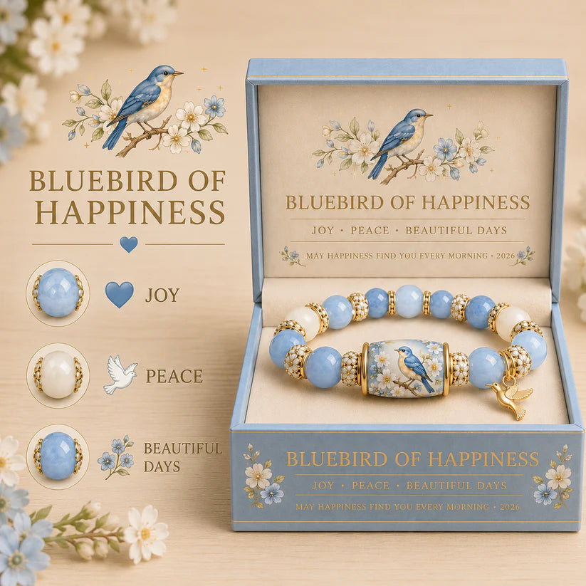🙏 2026 Limited Edition Bluebird Blessings Bracelet with Exquisite Gift Box