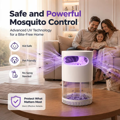 🔥Last Day Free Shipping ✨Quiet UV Mosquito Trap – Chemical-Free & Safe for Kids & Pets🦟