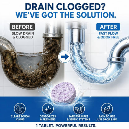 💖Hot 49% OFF🚿 Multi-Functional Pipe Cleaner Tablets