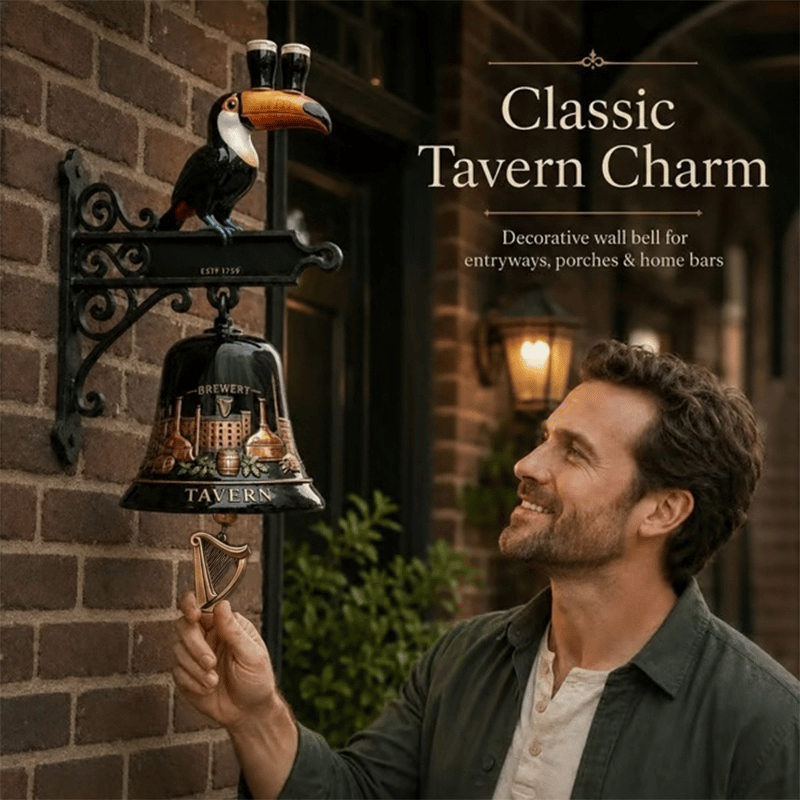 🔥HOT SALE 49% OFF🎉🍺Vintage Celtic Toucan Cast Iron Wall Bell – Classic Tavern Decor For Entry & Home Bar