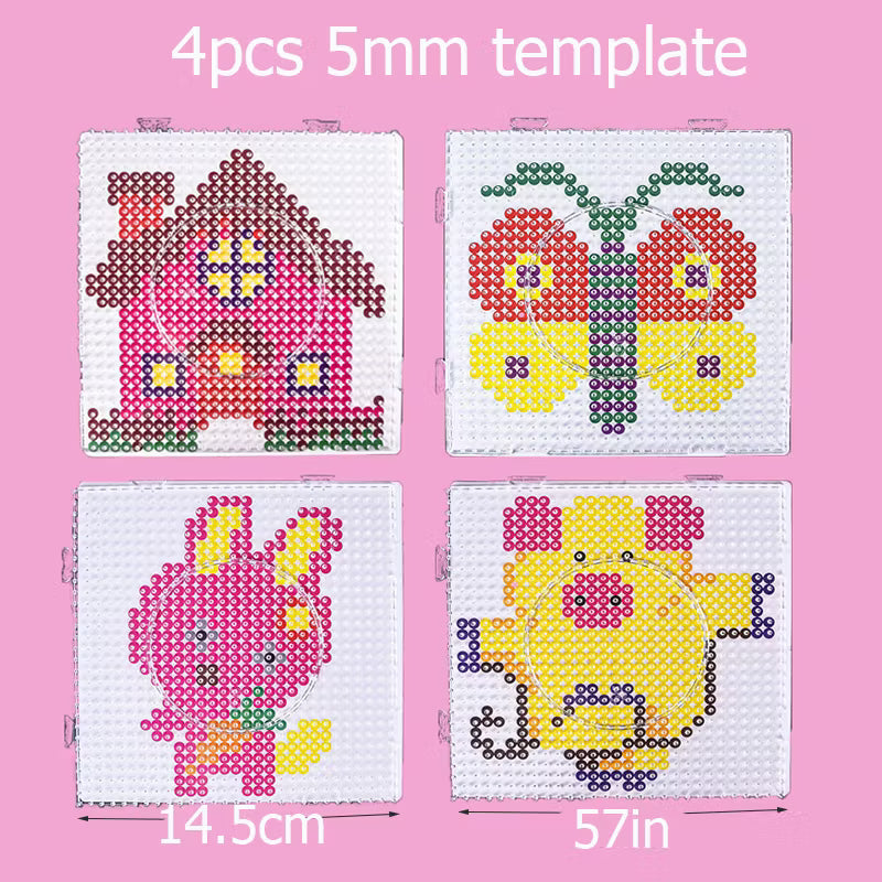 Hama Beads Box Set - 24/48/72 Colors 2.6mm & 5mm Fuse Beads with Storage Box