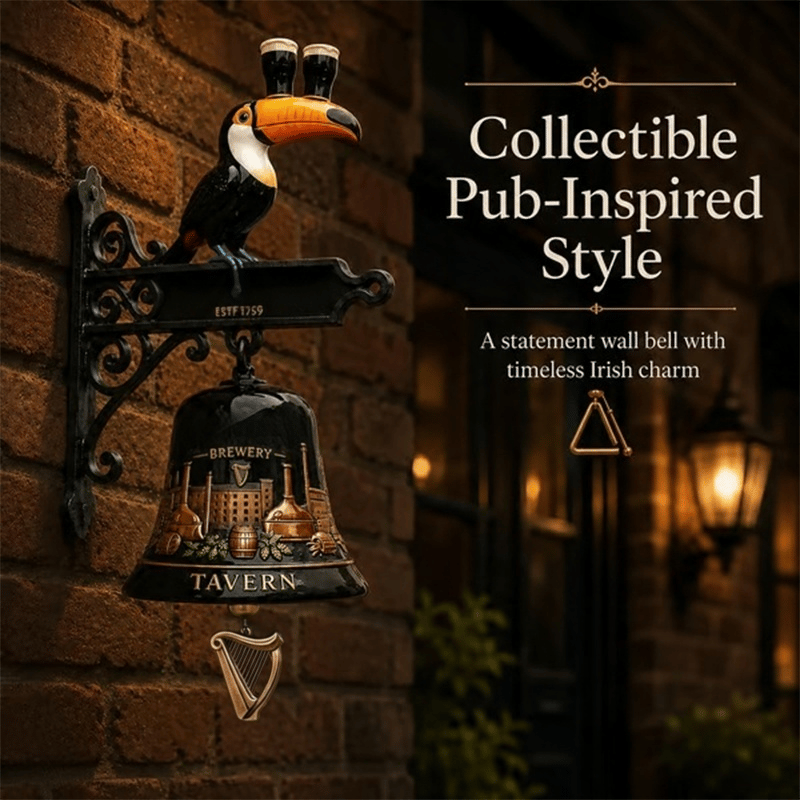 🔥HOT SALE 49% OFF🎉🍺Vintage Celtic Toucan Cast Iron Wall Bell – Classic Tavern Decor For Entry & Home Bar