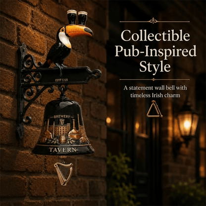 🔥HOT SALE 49% OFF🎉🍺Vintage Celtic Toucan Cast Iron Wall Bell – Classic Tavern Decor For Entry & Home Bar