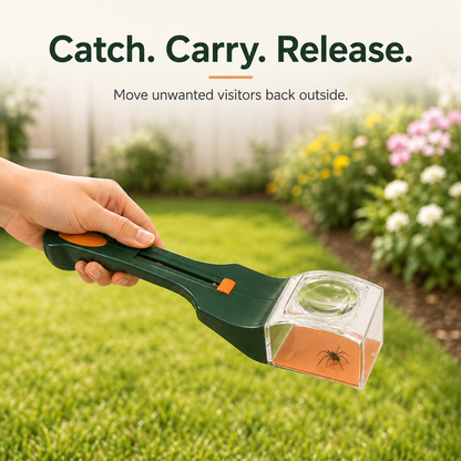 🕷️ Handheld Humane Bug Catcher with Magnifying Lens 🌿