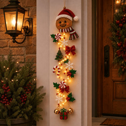 ⏳ Last day! 49% OFF – 🎅 Glowing Christmas Door Hanger
