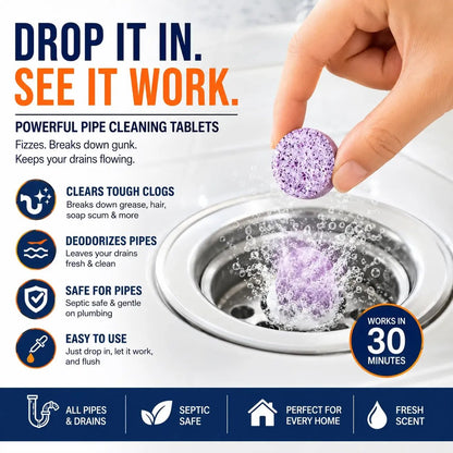 💖Hot 49% OFF🚿 Multi-Functional Pipe Cleaner Tablets