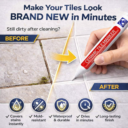 🖌️Anti-Mould & Waterproof Joint Pen for Ceramic Tiles!