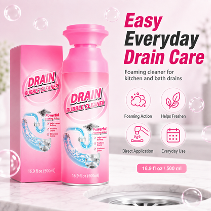 🫧 Foaming Pipe Cleaner & Drain Deodorizer – 360° Expanding Sink Foam ✨
