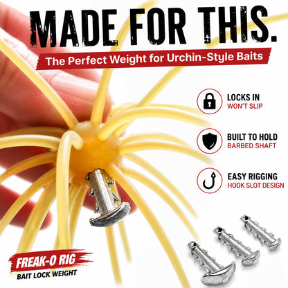 Freak-O Rig for Urchin-Style Soft Plastics 17mm - 5 Per Package