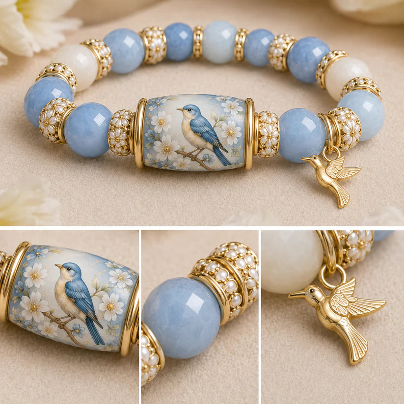🙏 2026 Limited Edition Bluebird Blessings Bracelet with Exquisite Gift Box