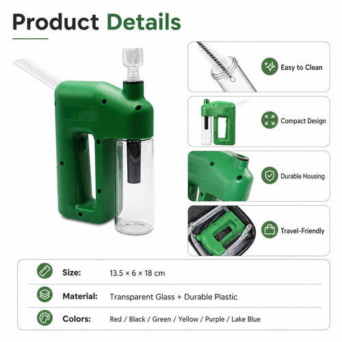⚡ LAST DAY 50% OFF – Portable Handheld Electric Filtration Device | Compact Glass Chamber Design with Electric-Assisted Operation & 6 Color Options ✨