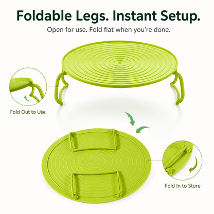 🍲 Foldable Double-Decker Microwave Rack – 2-Level Meal Heating Stand ✨