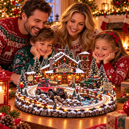 🔥Last Day 49% OFF🔥🚗🎄 Christmas Classic Gas Station Village™ – Lighted Vintage American Gas Station with Classic Cars