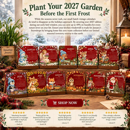 💯🎄🗓️ Christmas Limited-Edition — 🪴✨ Eco-Friendly Plantable “Timeless” Seed Calendar 2027