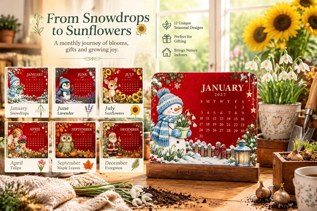 💯🎄🗓️ Christmas Limited-Edition — 🪴✨ Eco-Friendly Plantable “Timeless” Seed Calendar 2027