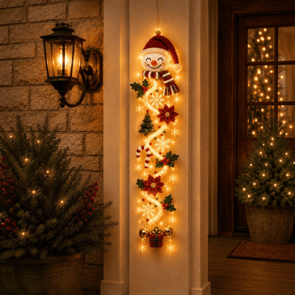 ⏳ Last day! 49% OFF – 🎅 Glowing Christmas Door Hanger