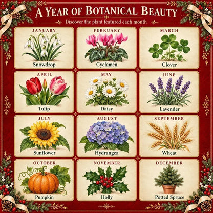 ✨⏳Only $12.99 Last Day Promotion🌱 Christmas Special Edition – Eco-friendly, plantable “timeless” seed calendar 2027 🌸🌿