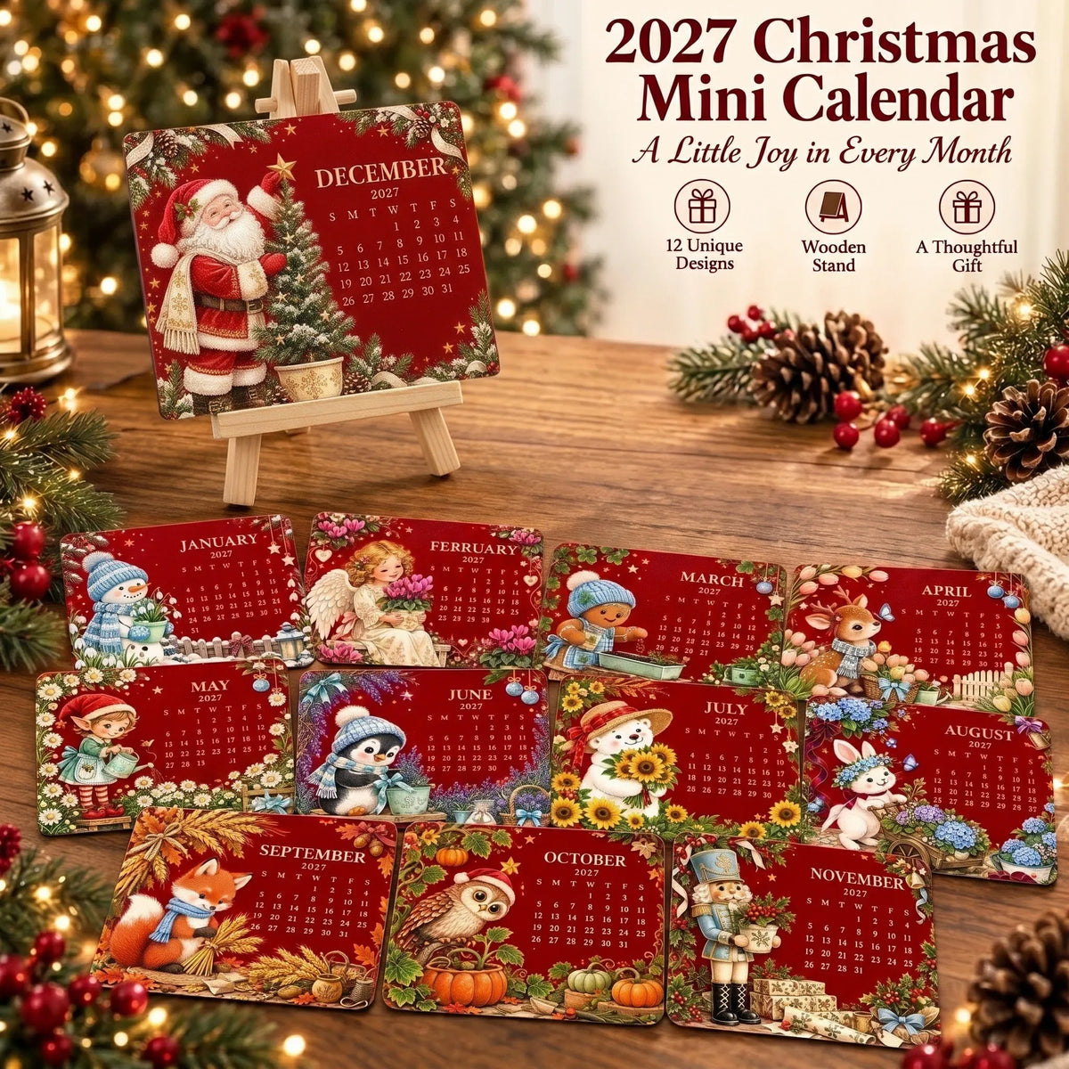 ✨⏳Only $12.99 Last Day Promotion🌱 Christmas Special Edition – Eco-friendly, plantable “timeless” seed calendar 2027 🌸🌿