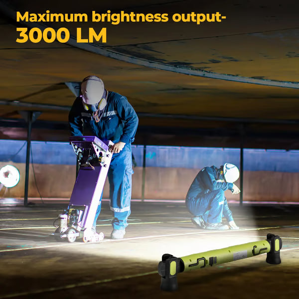 🎁 Father's Day Sale 49% OFF | 3000LM LED Magnetic Work Light Bar • 5200mAh Cordless • Hooks & Magnetic Base 🔧