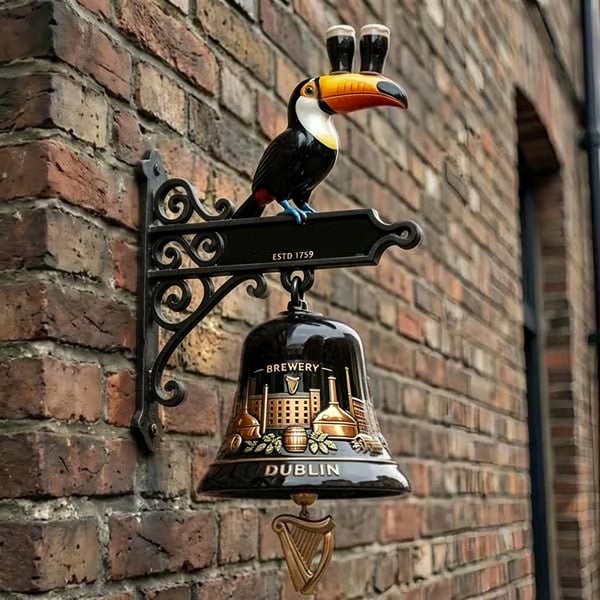 🔥HOT SALE 49% OFF🎉🍺Vintage Celtic Toucan Cast Iron Wall Bell – Classic Tavern Decor For Entry & Home Bar