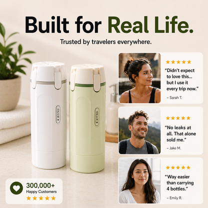 4-in-1 Leak-Proof Travel Dispenser