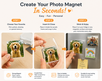 🔥45% OFF TODAY📸 DIY Photo Fridge Magnet Maker Kit