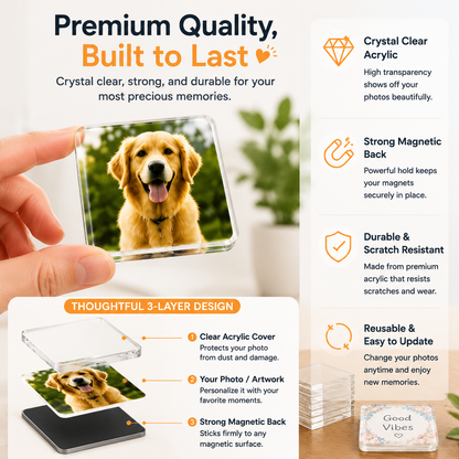 🔥45% OFF TODAY📸 DIY Photo Fridge Magnet Maker Kit
