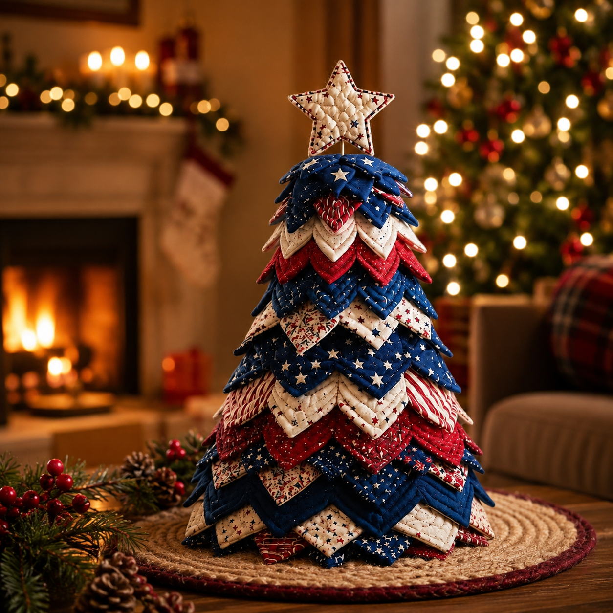 🎃 Selling Fast!–Limited-Time 50% OFF DIY Halloween Quilted Fabric Tree Kit