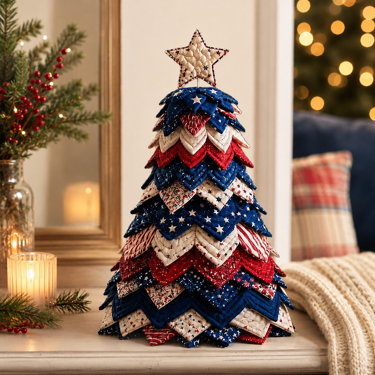 🎃 Selling Fast!–Limited-Time 50% OFF DIY Halloween Quilted Fabric Tree Kit
