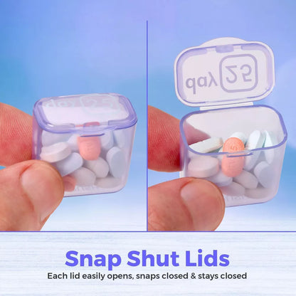 🔥Last Day 69% OFF -💊Monthly Pill Organizer with Lid - Arthritis-Friendly Easy-Open Lids 31 Removable Daily Pill Pods Date Reminder & Travel Case for Vitamins & Medications