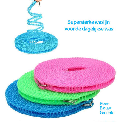 🔥Hot Sale - 50% OFF🔥Windproof Non-Slip Clothesline👚No More Clothes Blowing Away or Sliding Together!
