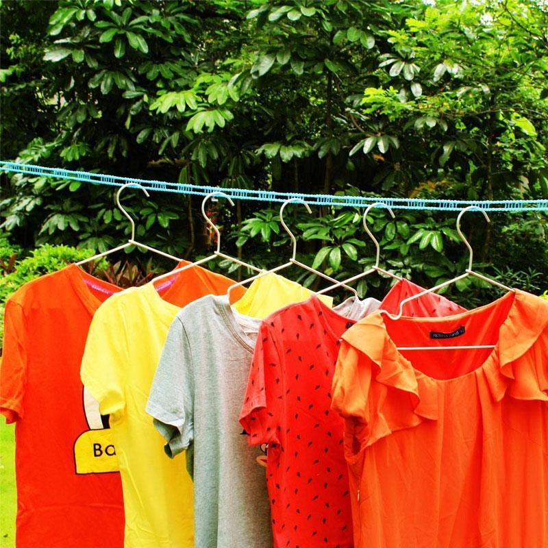 🔥Hot Sale - 50% OFF🔥Windproof Non-Slip Clothesline👚No More Clothes Blowing Away or Sliding Together!