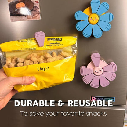 🌸Flower refrigerator magnet clip for food storage🌸