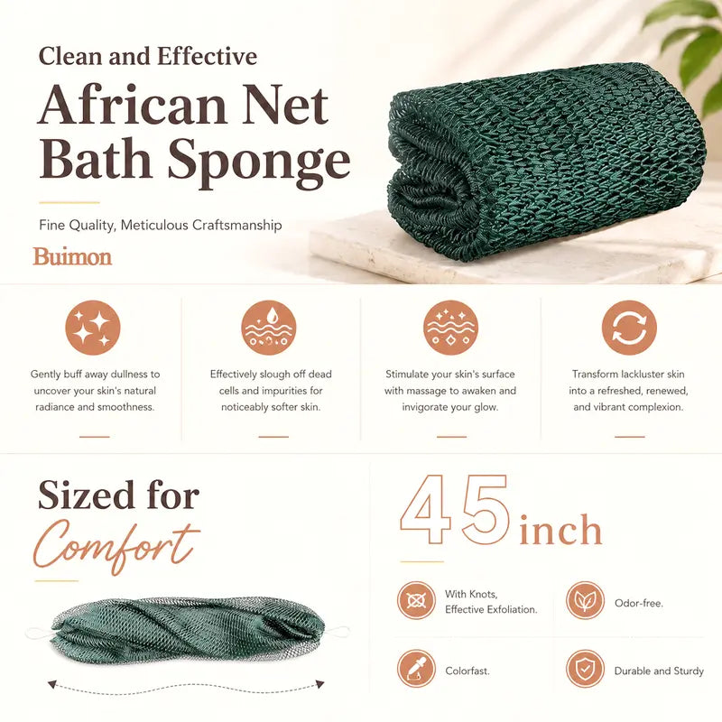 3 - PACK African exfoliating net Sponge