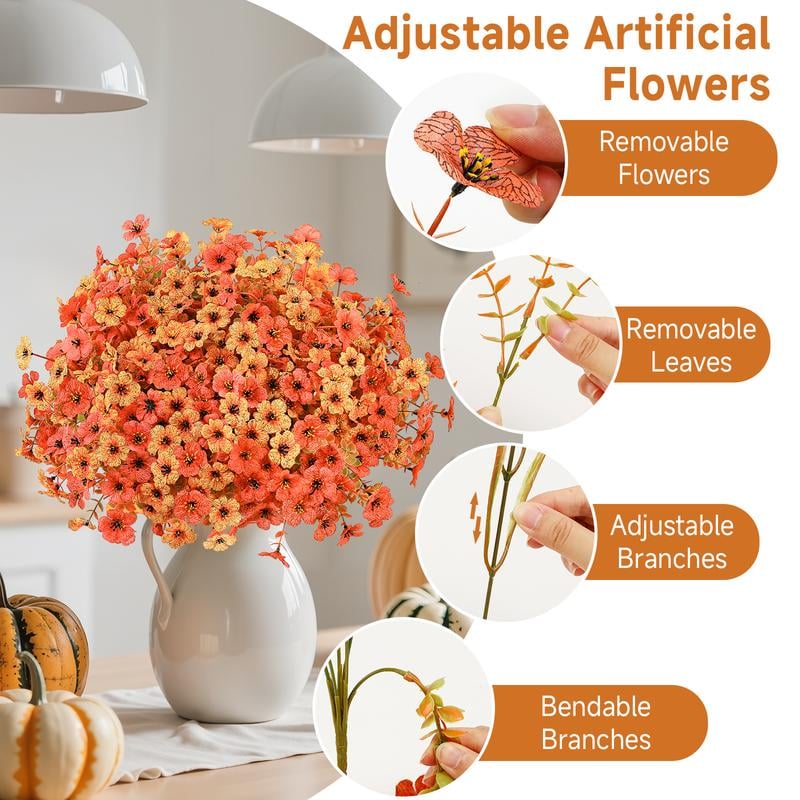 🔥Last Day 50% OFF - 🍁UV-Resistant Artificial Daisy Flowers  for Fall Decor Halloween