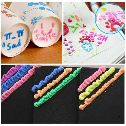🖍️ Christmas Hot Sale 50% OFF🎁Magic Puffy Bubble Pens, Heat Activated Popcorn Pens DIY 3D Art Marker for Kids Crafts
