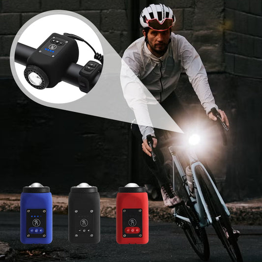 🔥2-in-1 design with Bike Light and Horn