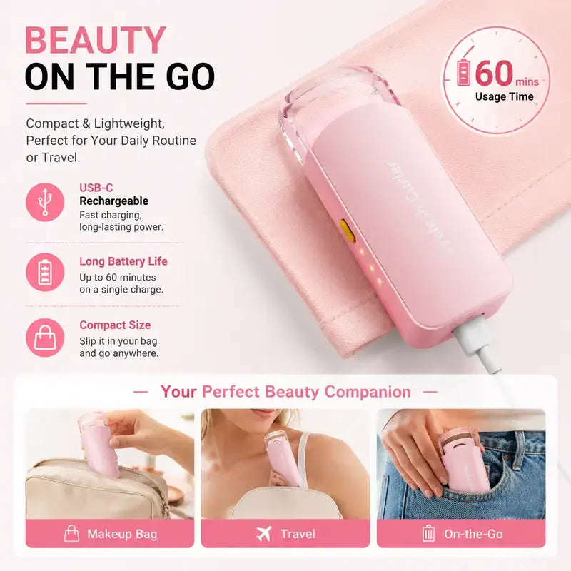 Thermal Eyelash Curler USB Rechargeable for Sensitive Skin