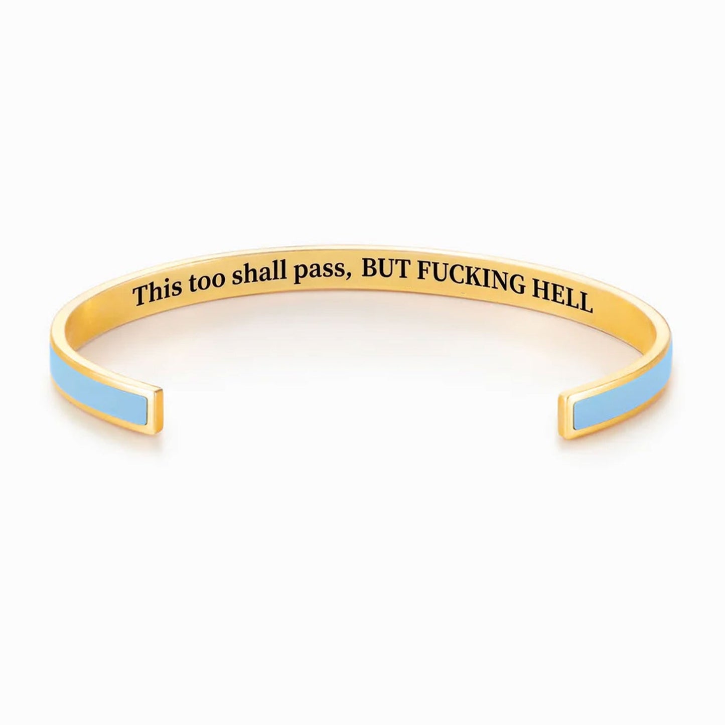 This Too Shall Pass Color Cuff Bracelet