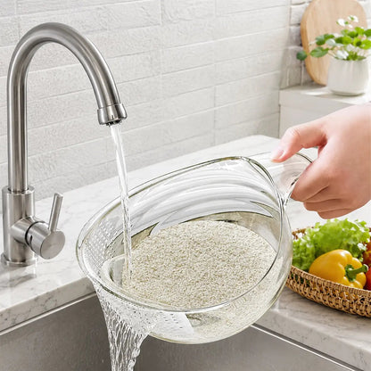 🔥Buy More Get More Free-Multi-Functional Rice Strainer with Handle, BPA-Free Kitchen Colander